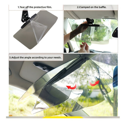 Car Visor Extender Polarized UV400 Anti-Glare | Clip-On Adjustable Sun Visor Extension, Blocks Blinding Sun & Headlight Glare