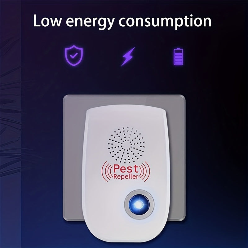 Electronic Rodent 6 Pack, Auto Frequency Ultrasonic Mouse Plug In, Indoor Pest Control Device for Home Kitchen Office Warehouse