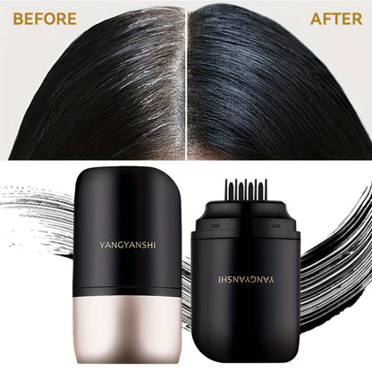 Root Touch Up Hair Dye Stick Instant Gray Hair Coverage Pen Waterproof Sweatproof Colorfast No Stain on Clothes Natural Black Black Brown