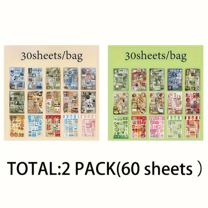 Journaling Sticker Book Ancient Chinese Aesthetic, Millennium Dream Series with the Listed Color, Size or Set Options for Everyday Use