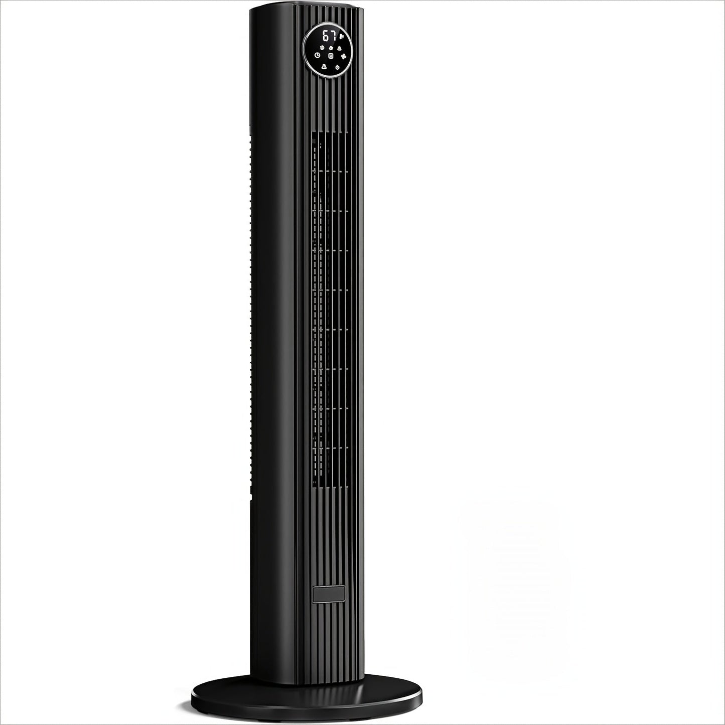 Tower Fan 35-Inch Bladeless 85° Oscillating Standing Floor Fan 3-Speed Quiet Cooling with 12H Timer for Bedroom Office Living Room Home