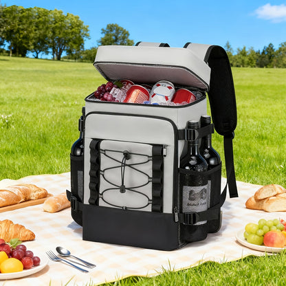 Insulated Cooler Backpack Leakproof Thermal Lunch Bag, Large Capacity Waterproof Cooling Rucksack for Camping, Hiking, Picnic & Beach