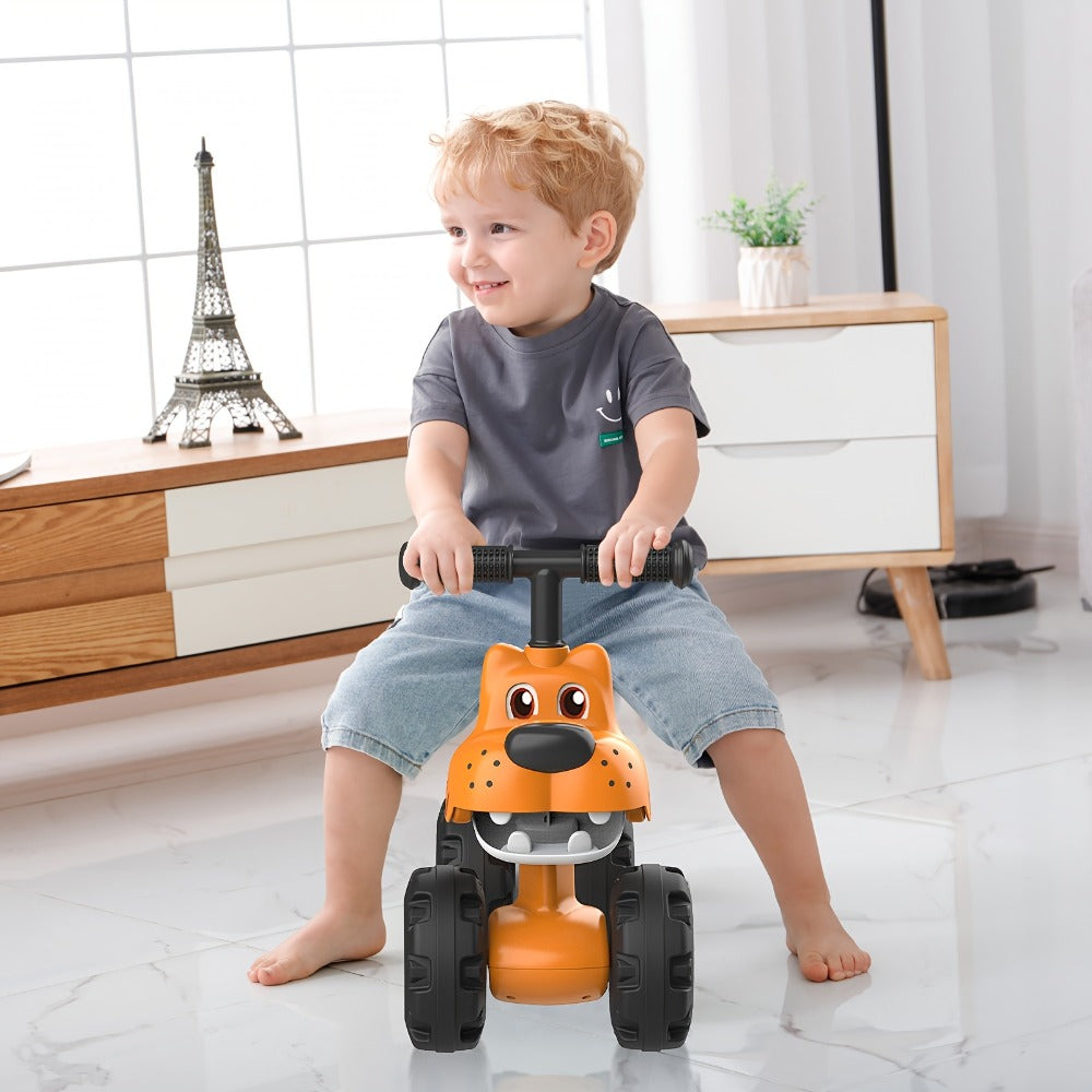 Baby Balance Bike 4 Wheels with Adjustable Seat Toddler Walker Ride On Toy with the Listed Color, Size or Set Options for Everyday Use