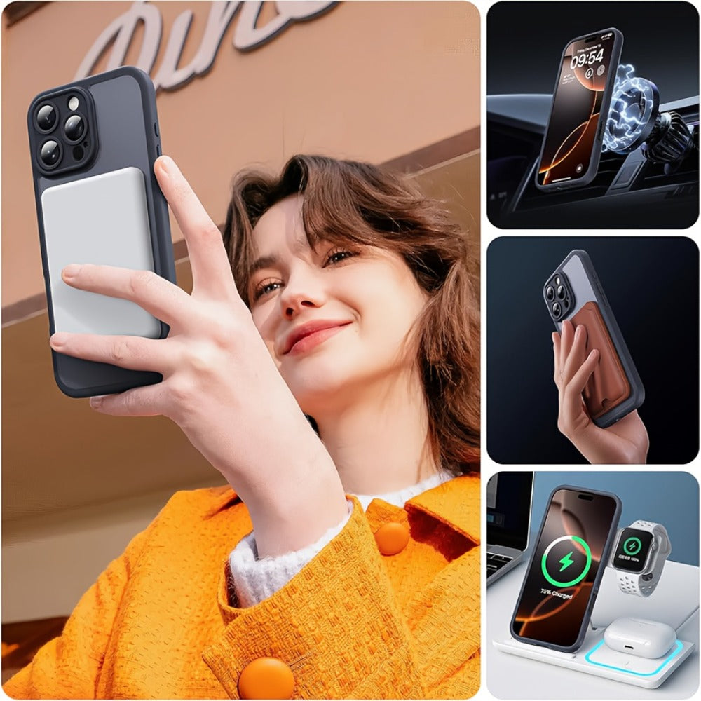 MagSafe iPhone Case Magnetic Matte Translucent Drop-Resistant Full Camera Protection Slim Frosted for an Everyday Personal Care Routine