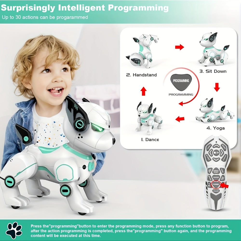 Robot Dog Toy for Kids Upgraded Intelligent Electronic Pet with the Listed Color, Size or Set Options for Everyday Use