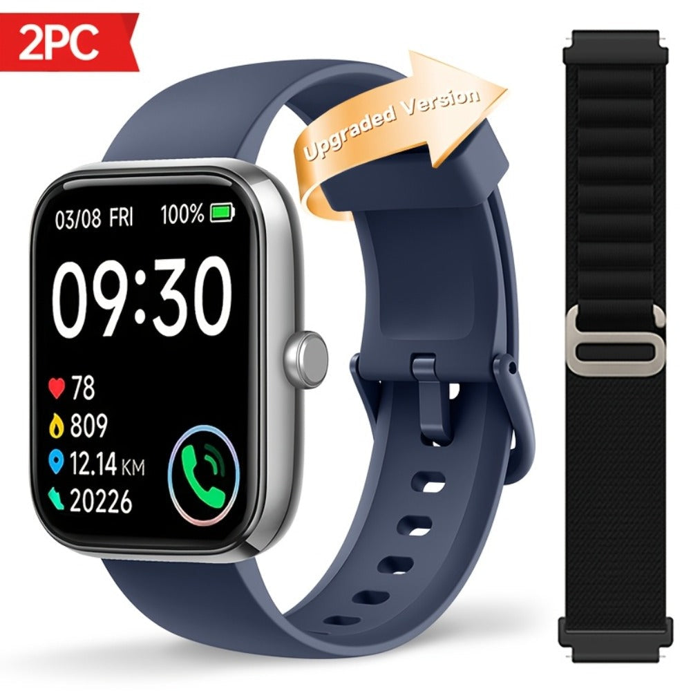 Smartwatch with Alexa Built-in FAWEIO 1.95" Large Display, Wireless Calling, 100+ Sport Modes, Pedometer Heart Rate Sleep Blood