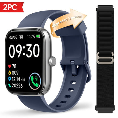 Smartwatch with Alexa Built-in FAWEIO 1.95" Large Display, Wireless Calling, 100+ Sport Modes, Pedometer Heart Rate Sleep Blood