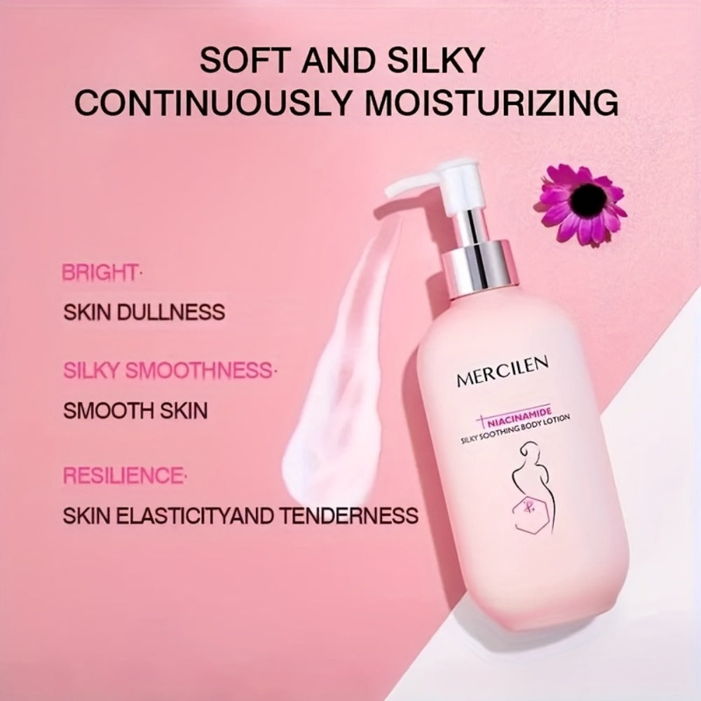 Niacinamide Body Lotion 8.45oz – Silky Moisturizing Formula Deep Hydration Brightening Smooth Skin Feel Lightweight Non-Greasy All Skin
