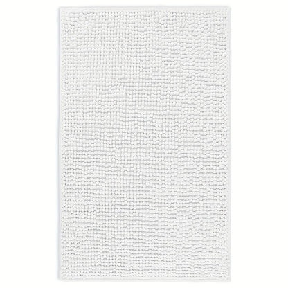 Chenille Bath Rug Extra Thick Bathroom Mat, Multiple Sizes & Colors for Entryways, Bedrooms and Living Spaces