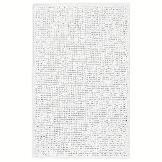 Chenille Bath Rug Extra Thick Bathroom Mat, Multiple Sizes & Colors for Entryways, Bedrooms and Living Spaces