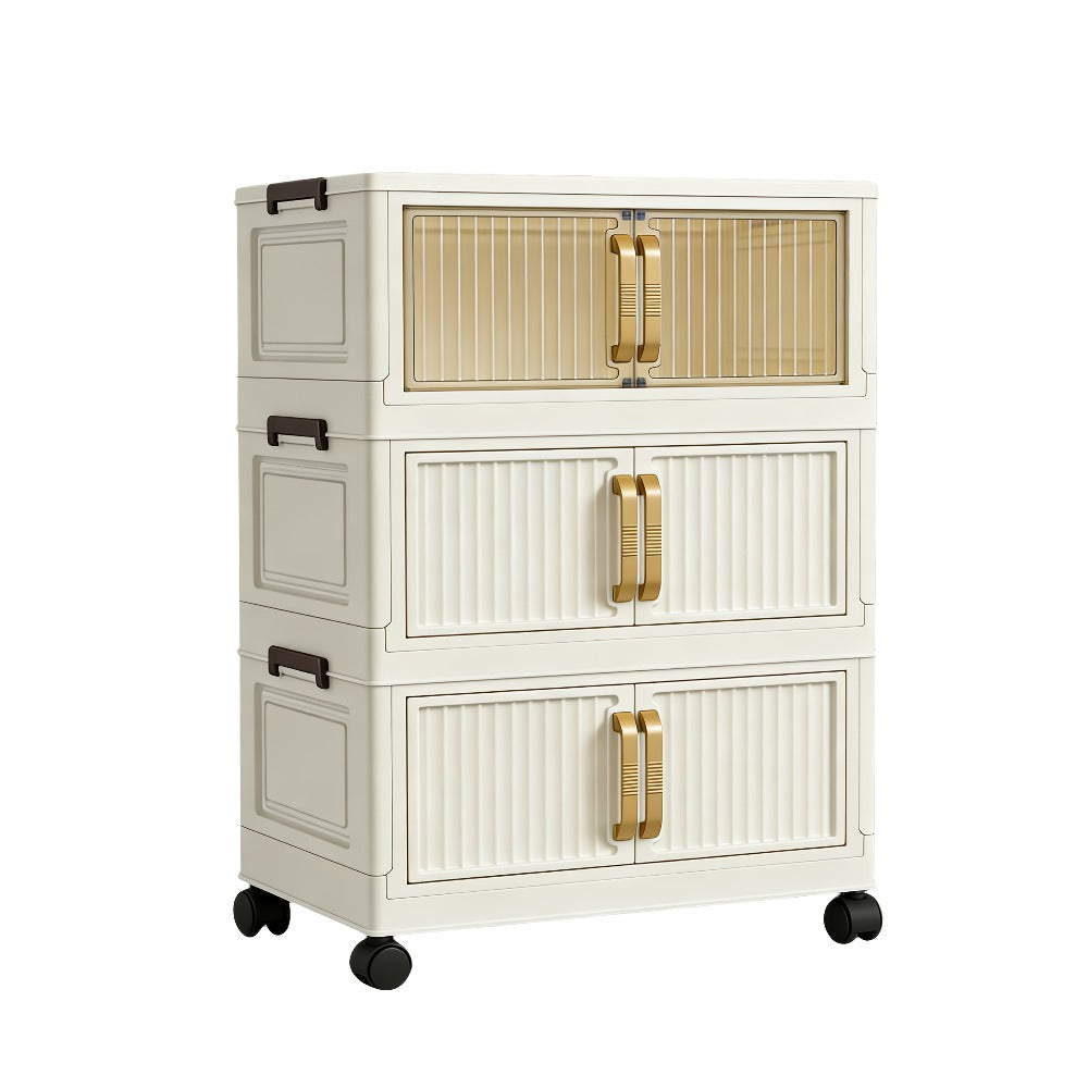 Shoe Cabinet Entryway Organizer, Multi-Functional Foldable Storage Cabinet 3/5 Tier Large, Space-Saving Closet Organizer for Entrance