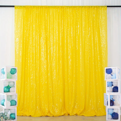 Sequin Backdrop Curtain for Party Wedding – 4x8ft Shimmering Glitter Curtain for Birthday Photo Booth Stage Decoration, Easy Hang