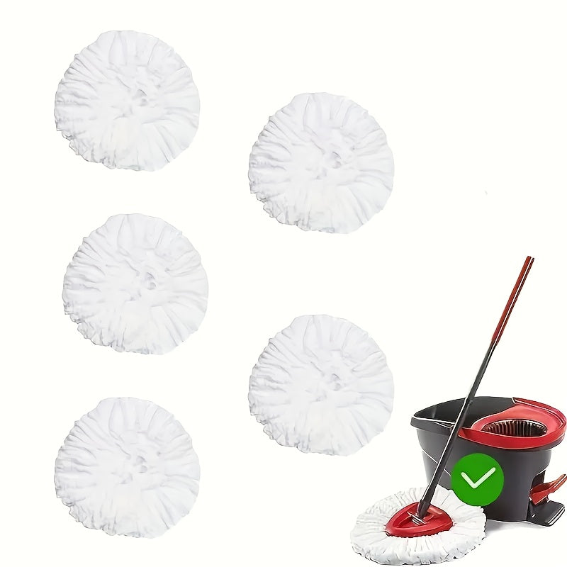 Microfiber Rotary Mop Replacement Heads 360 Degree Triangular Spin Mop Pads Refill Compatible with Rotary Mop Systems Deep Floor Cleaning 2