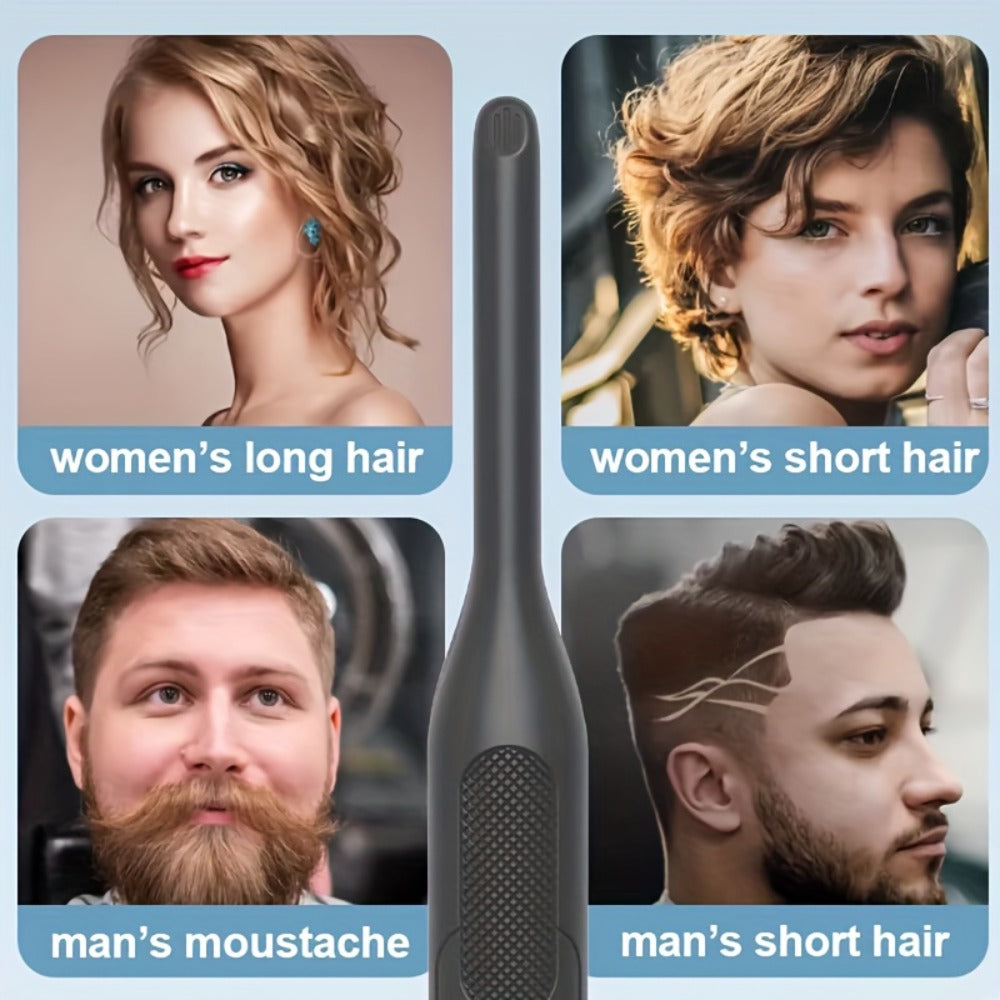 Mini 0.3 Inch Hair Straightener 2-in-1 Curler Titanium Plates 5 Heat Settings 450°F, for Home, Travel and Salon Hair Styling