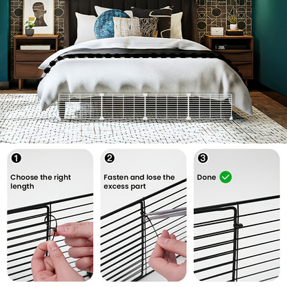 Under Furniture Pet Blocker – Easy-Install Sofa & Bed Gap Filler Fence to Stop Cats & Dogs Getting Under Furniture