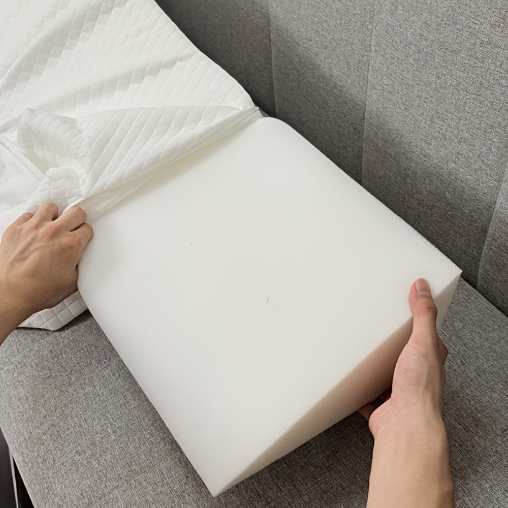 Bed Wedge Pillow Headboard Gap Filler Mattress Wedge Fills 0-7 Inch Gap Between Headboard for Entryways, Bedrooms and Living Spaces