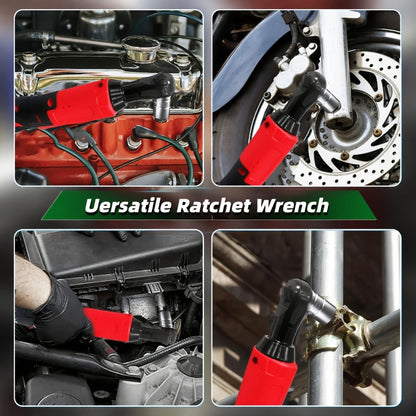 Cordless Electric Ratchet Wrench Set 12V - 45Nm High Torque 3/8" Rechargeable Ratchet Wrench with Battery
