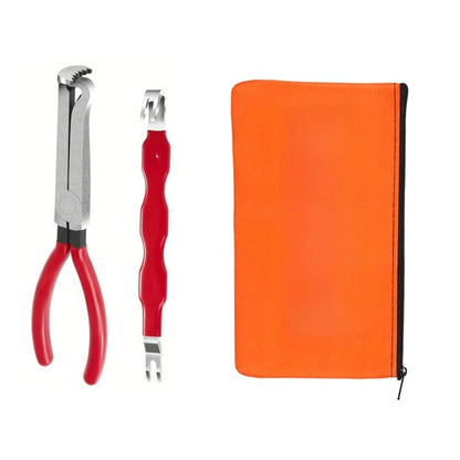 Terminal Connector Removal Tool Set 3-Piece – Automotive Wiring Harness Repair Kit with Pry Bar, Cutting Pliers & Storage Pouch