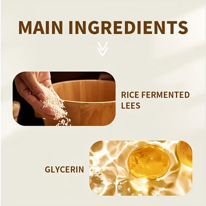 Hand Mask Cream 280g Moisturizing Brightening with Licorice & Distillers Grains – Deep Hydration for Dry Rough Peeling Hands