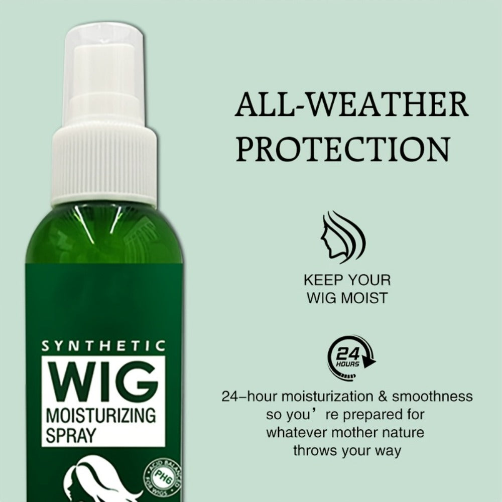 Synthetic Wig Refresher Spray Leave-In Conditioner, Revitalizes & Detangles Wigs & Hairpieces, Cleanses Between Washes