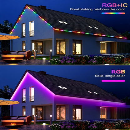 RGBIC TV Backlight Strip Lights for 10-85 Inch TV & Monitor, USB Powered Smart LED Bias Lighting with App Control
