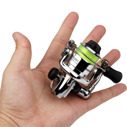 Mini 100 Spinning Fishing Reel – 4.3:1 High-Speed Gear Ratio, Aluminum Alloy Body, Interchangeable Rocker Arm, Ambidextrous