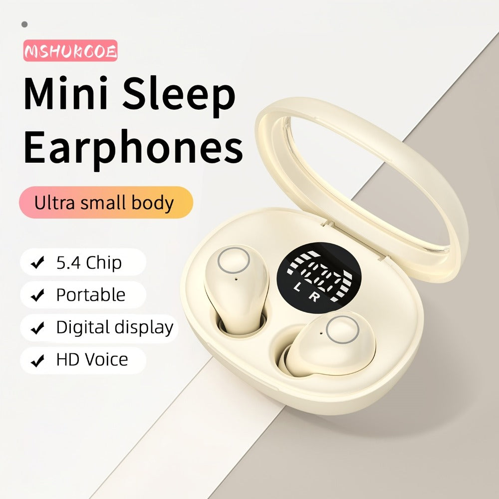 Invisible Sleep Earbuds Bluetooth 5.4 Mini Ultra Compact True Wireless for an Everyday Personal Care Routine