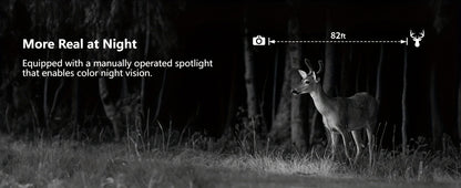 Solar Powered Trail Camera 4K Cellular – 4G LTE No WiFi, 0.2s Trigger, 82ft Night Vision, 120° Wide Angle