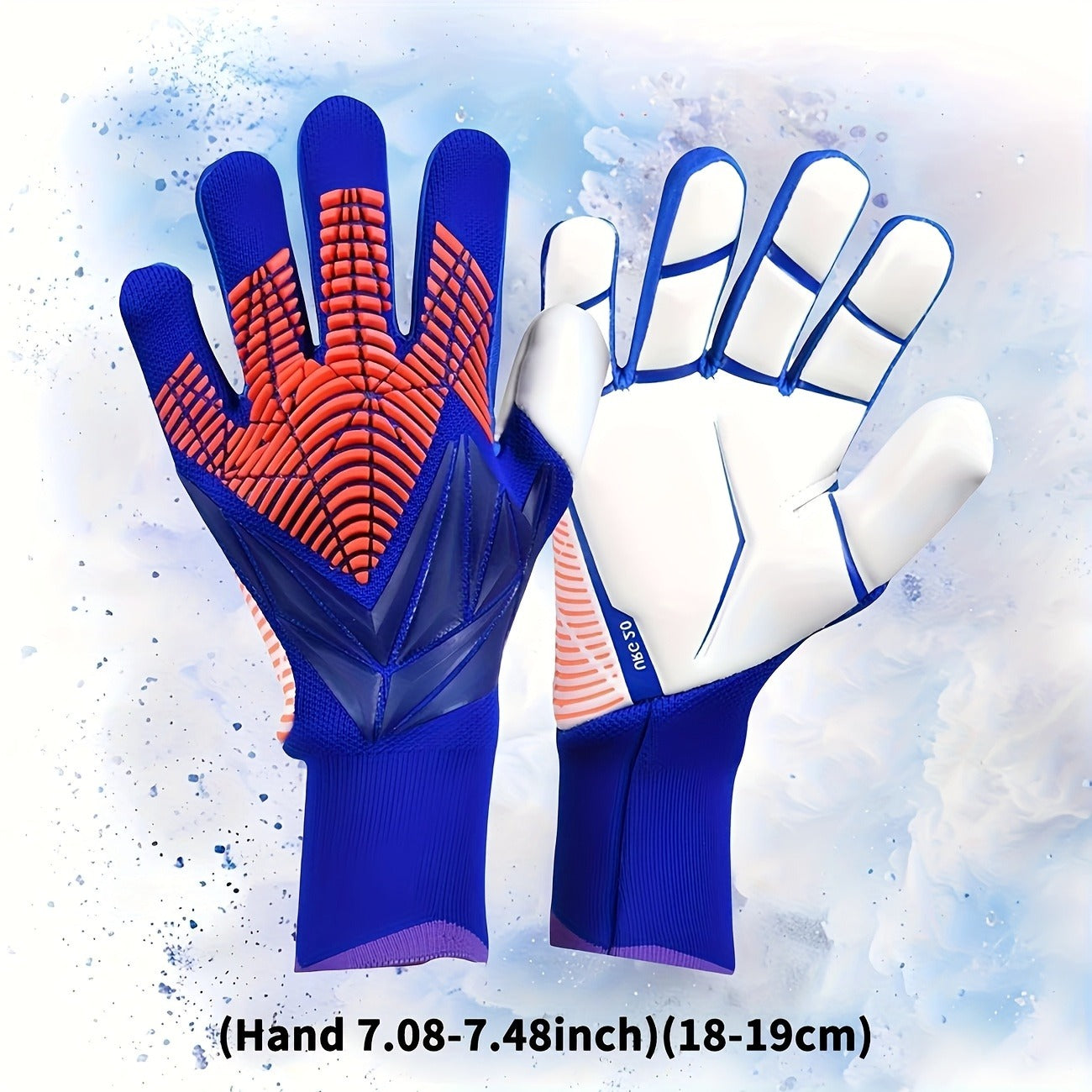 Silicone Grip Goalkeeper Gloves with Superior Traction – Available in 6 Colors & 5 Sizes, Professional Soccer & Rugby Goalie Gloves for Men