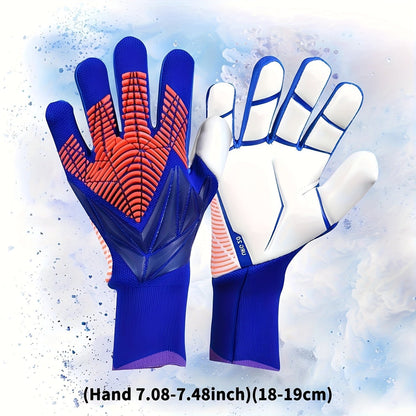 Silicone Grip Goalkeeper Gloves with Superior Traction – Available in 6 Colors & 5 Sizes, Professional Soccer & Rugby Goalie Gloves for Men