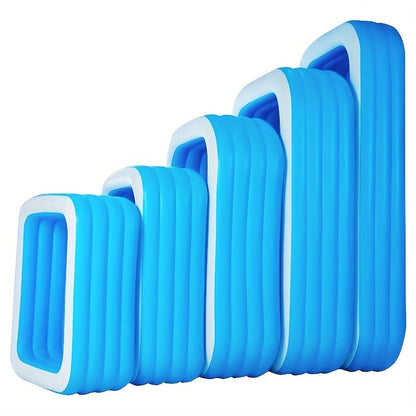 Inflatable Swimming Pool for Family Adults Kids, Large Above Ground Outdoor Backyard Pool for Garden, Patio and Yard Use