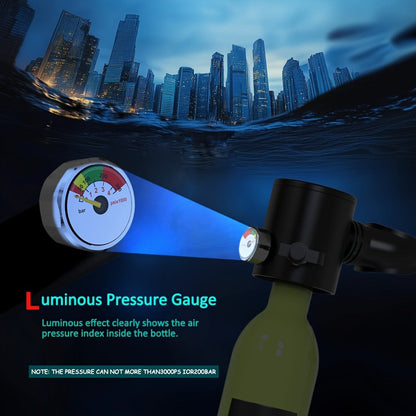 Aluminum Alloy Mini Diving Tank 0.5L – Portable Scuba Oxygen Cylinder with Regulator for Underwater Photography Snorkeling Recreation