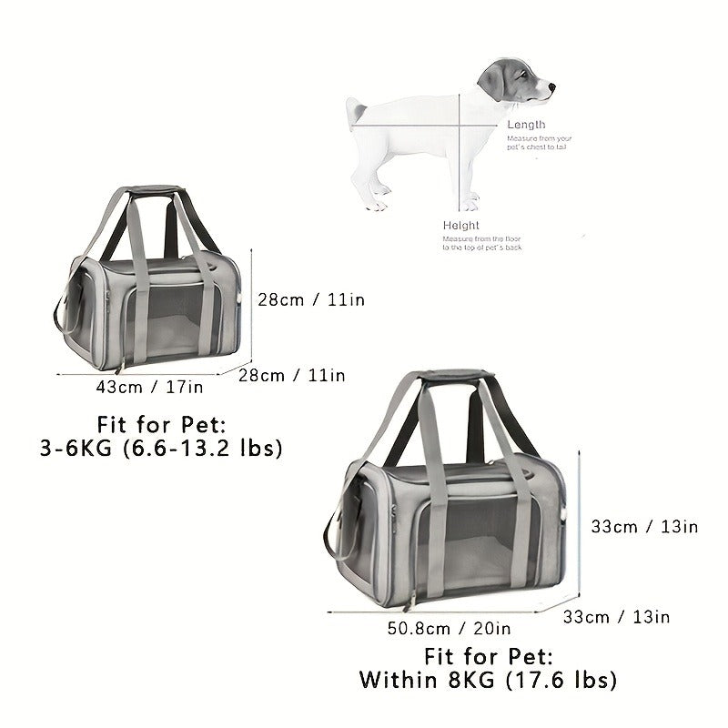 Large Soft-Sided Pet Crate & Travel Cage for Cats & Puppies Up to 25 lbs – Foldable Waterproof Portable Dog Cat Kennel Playpen