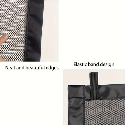 Pet Gate Folding Mesh Dog Safety Fence Isolation Net – Portable Collapsible Pet Barrier for Doorways Stairs Cars