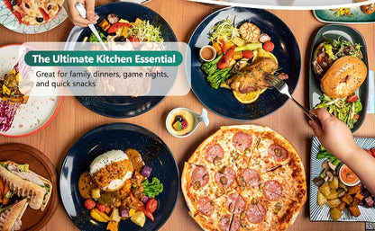 Electric Smokeless Indoor Grill 1500W, 2-in-1 Indoor Grill & Pizza Maker with 30-Min Timer, Auto Shut-Off