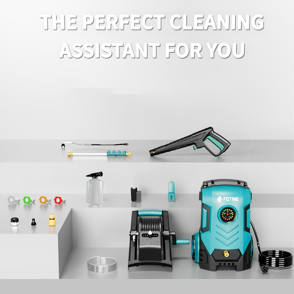 Pressure Washer 5000PSI Electric Power Washer 2.4-3.6GPM Adjustable 8-Level Touch Screen 34" Tall for Garden, Patio and Yard Use