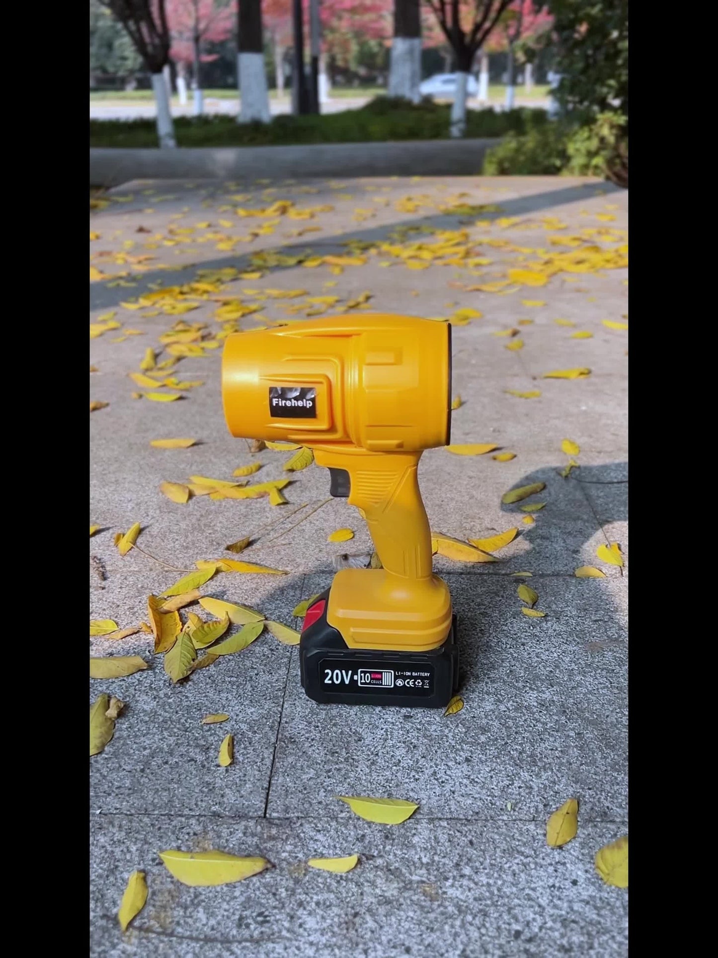 20V Cordless Leaf Blower with 50, 000 RPM Marking, Yellow or Green Body and Six Dual-Battery Package Options