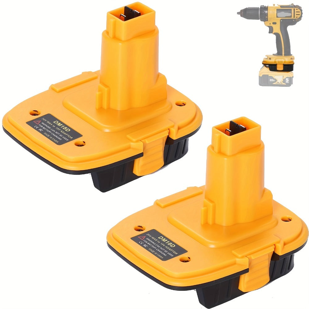 DM18D Battery Adapter for DeWalt 18V XRP NiCad NiMh Cordless Tools Compatible with DeWalt 20V for Entryways, Bedrooms and Living Spaces
