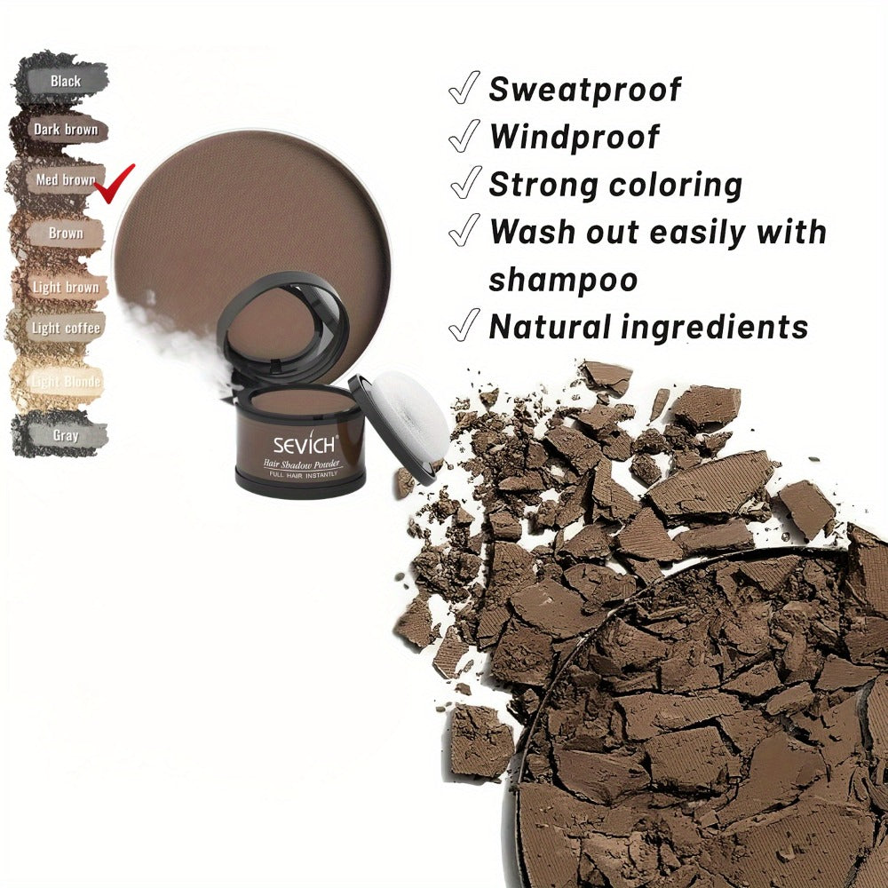 Root Touch Up Hair Powder for Thinning Hair & Gray Roots – Instant Hairline Concealer Shadow Topper, Long-Lasting Resistant Formula