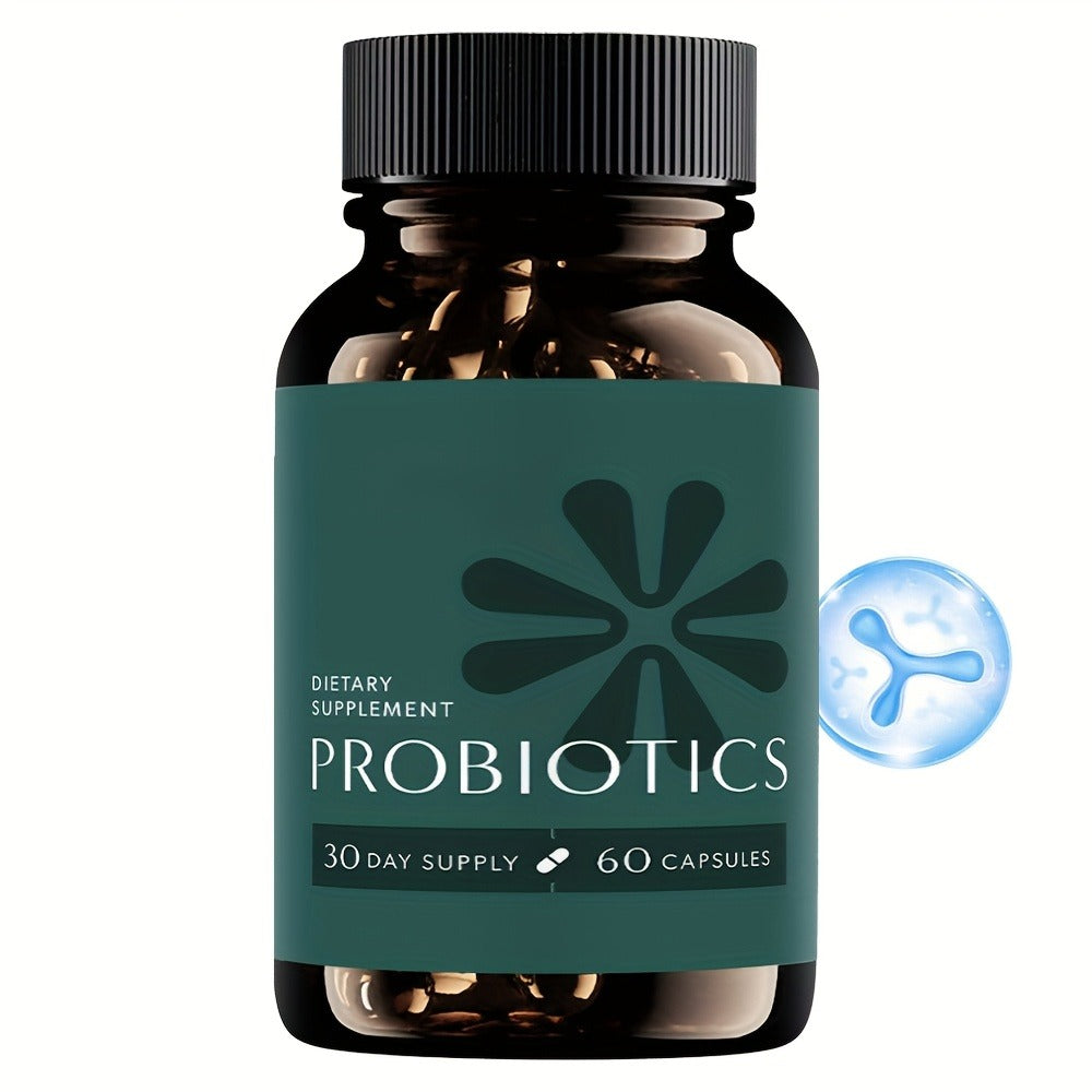 3-in-1 Probiotic Prebiotic & Postbiotic Capsules, Slow Release Synbiotic with Multi-Enzyme for Complete Gut Health & Digestive Harmony