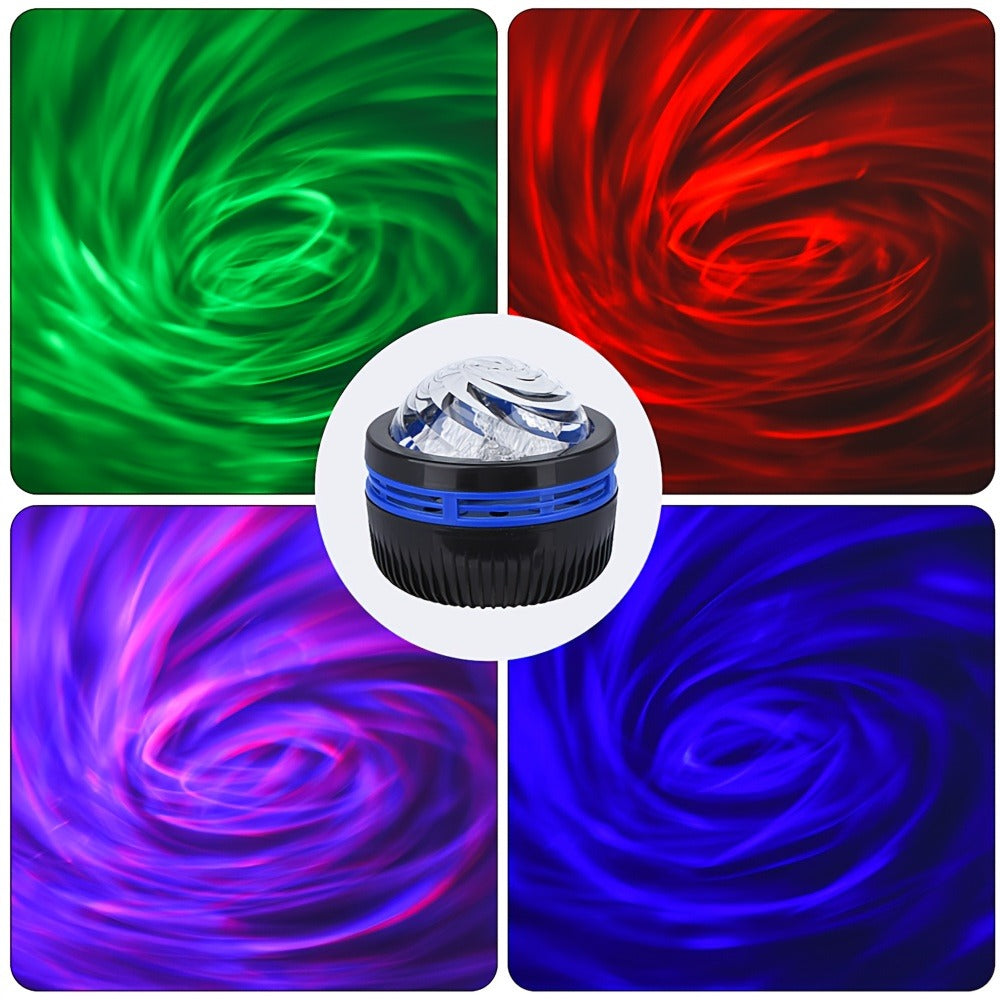 Aurora Borealis Projector Night Light 4-in-1 USB, Star Galaxy Ocean Wave & Spiral Aurora Modes