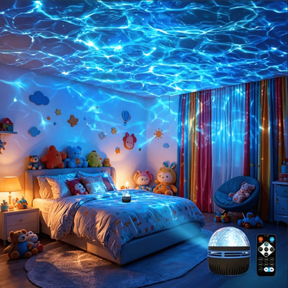 17-Color Star Projector Night Light with Remote, Timer and USB Power detail image - detail view 14