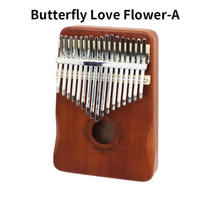 17-Key Kalimba Thumb Piano with Gift Box, Tuning Hammer and Songbook detail image - detail view 13