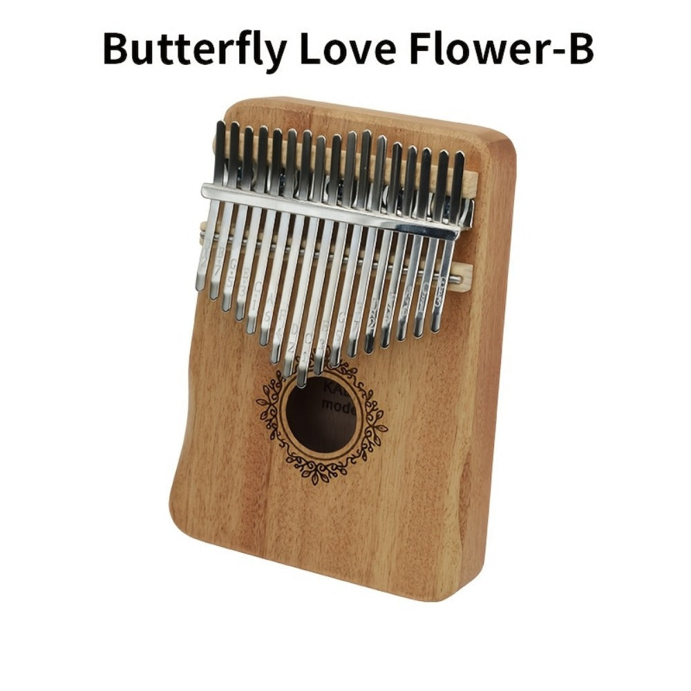 17-Key Kalimba Thumb Piano with Gift Box, Tuning Hammer and Songbook detail image - detail view 14