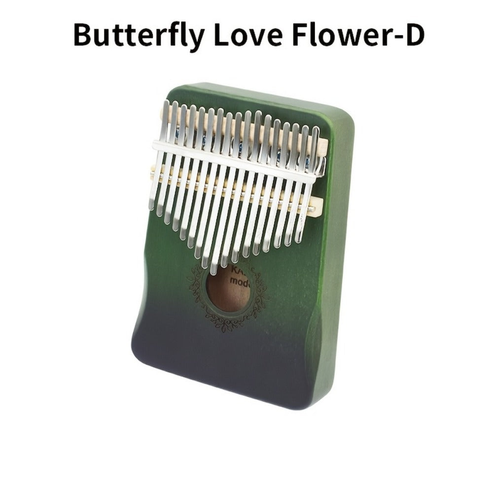 17-Key Kalimba Thumb Piano with Gift Box, Tuning Hammer and Songbook detail image - detail view 17