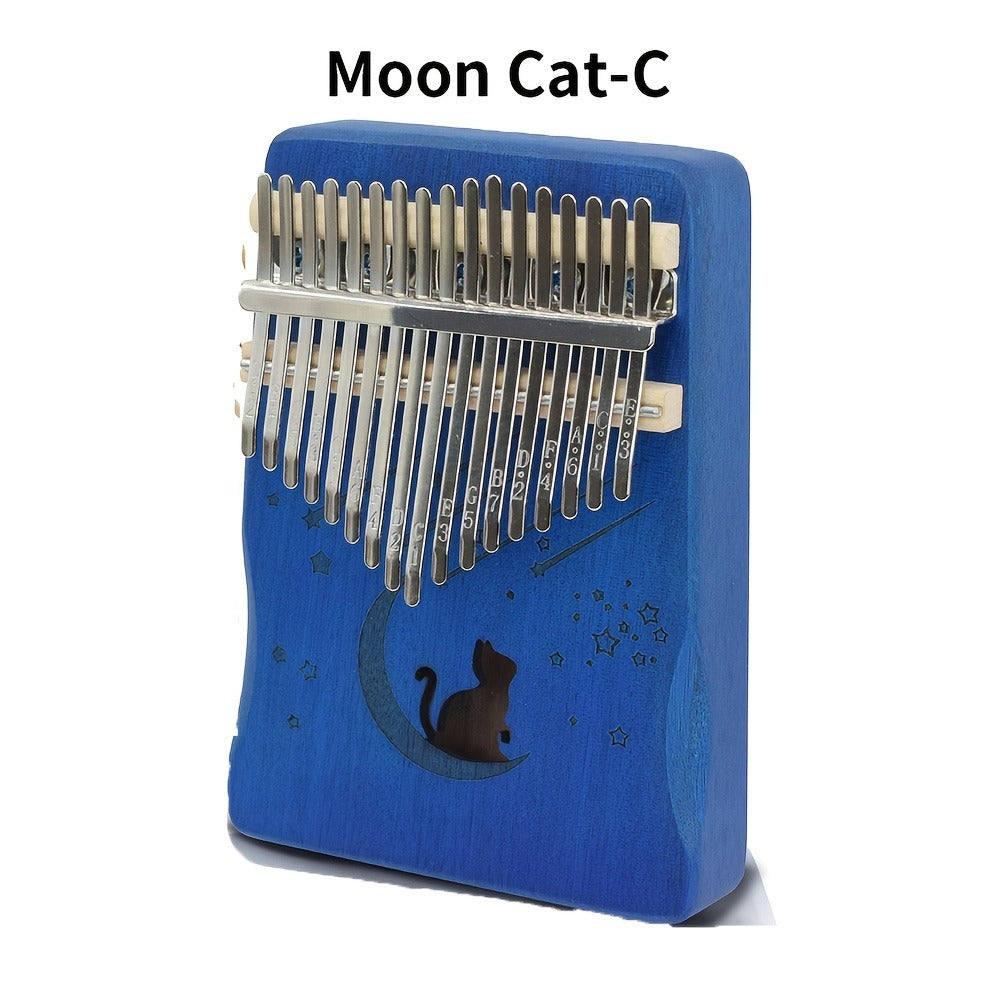 17-Key Kalimba Thumb Piano with Gift Box, Tuning Hammer and Songbook detail image - detail view 7