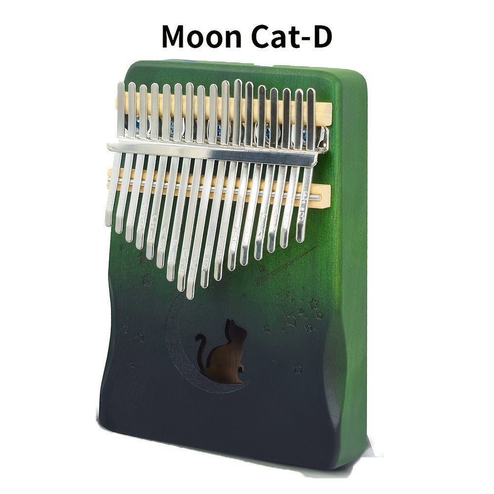17-Key Kalimba Thumb Piano with Gift Box, Tuning Hammer and Songbook detail image - detail view 9
