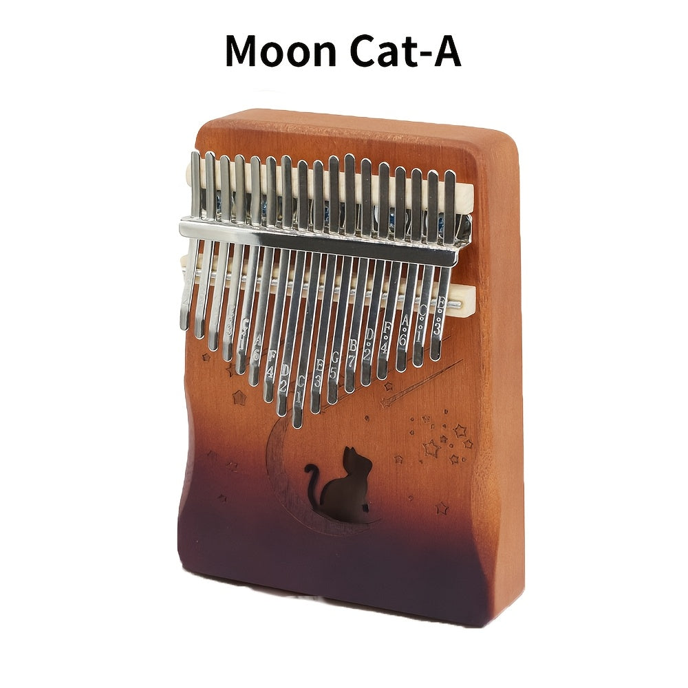 17-Key Kalimba Thumb Piano shown in the Moon Cat-A option