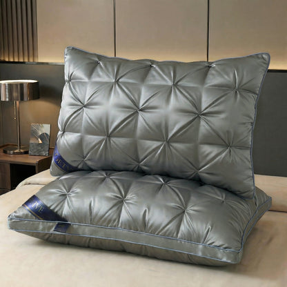 Luxury Hotel Pillows 2PCS, Cool Breathable Pillow Insert, Fluffy Resilient Neck Support, Comfortable Sleeping Pillow