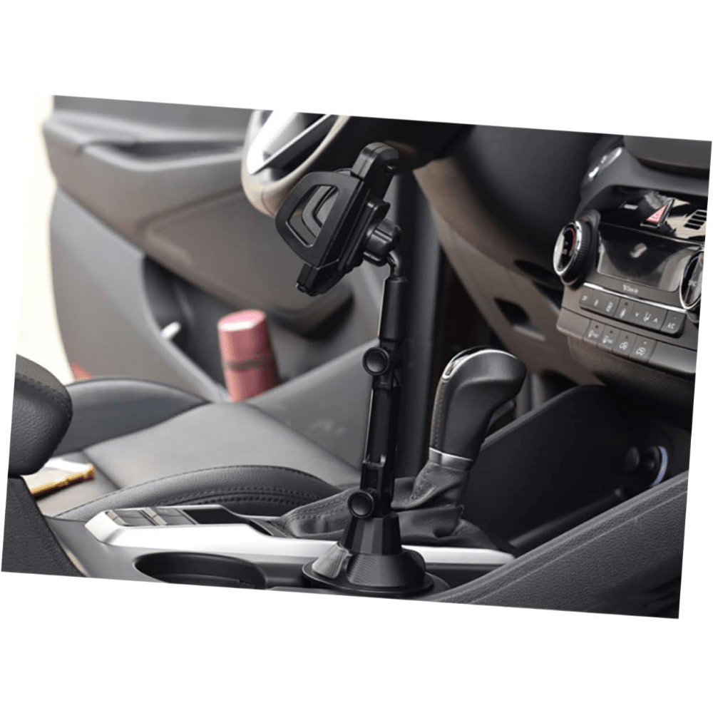 Cup-Holder Phone Mount with 360-Degree Adjustable Arm, Black Cradle and 8.7 cm Base Diameter